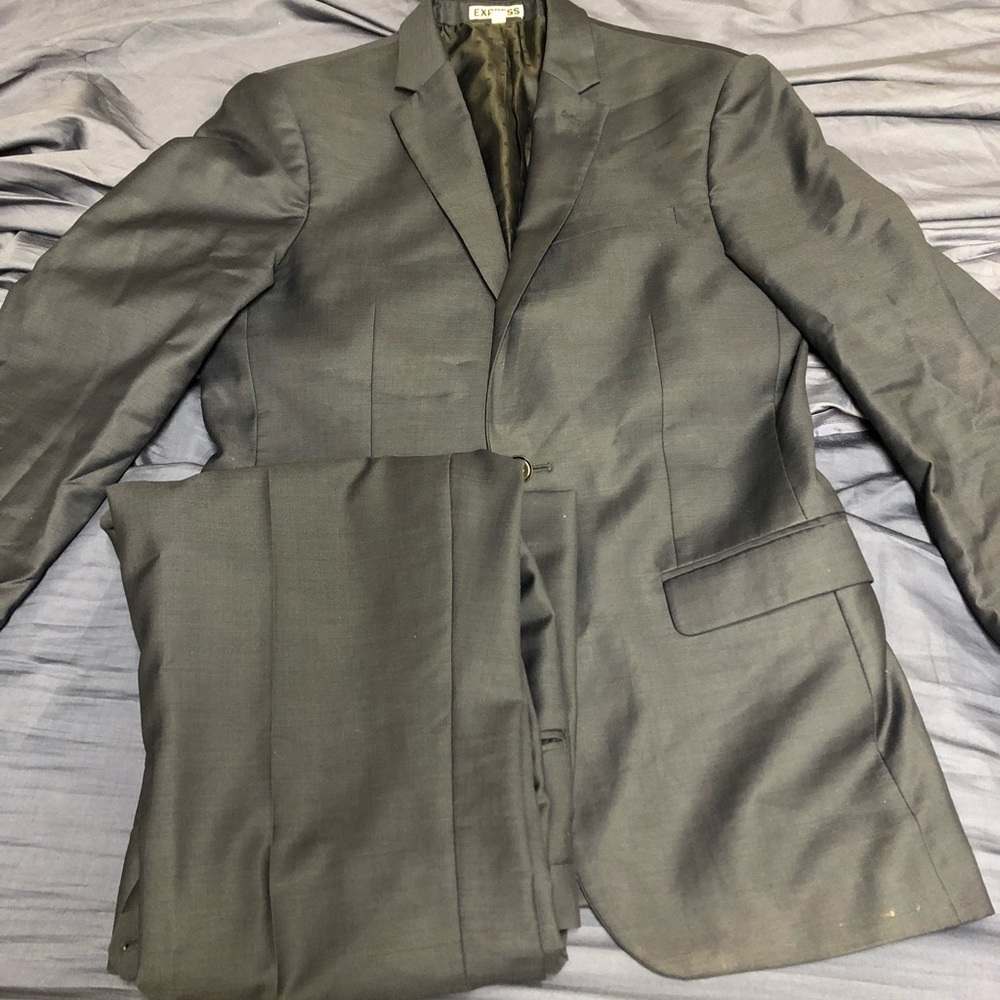 Express Photographer Fitted Suit (Navy)